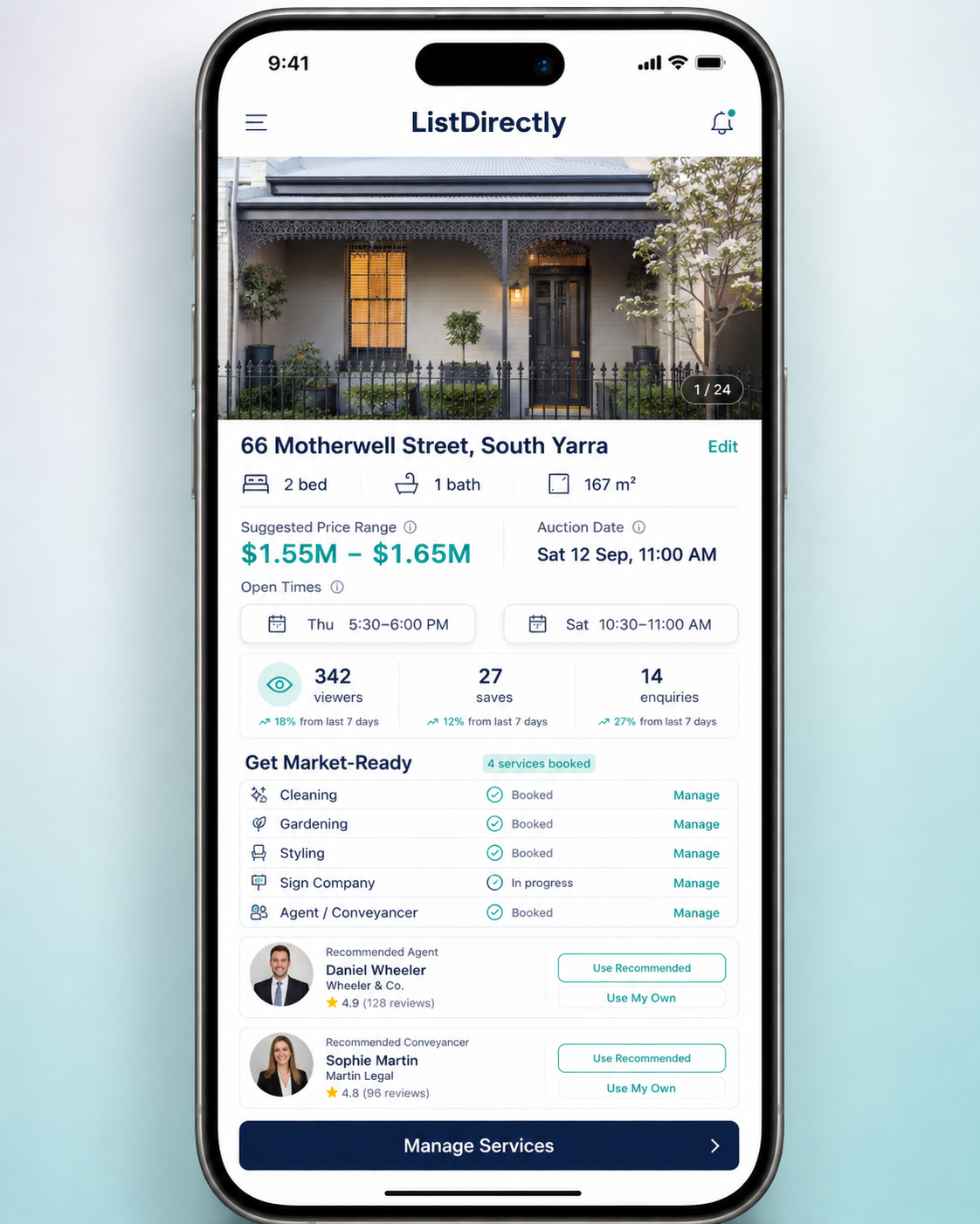 ListDirectly services and agent recommendations